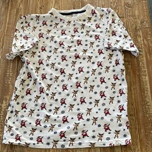 Boys Christmas Santa and reindeer “dabbing” t-shirt